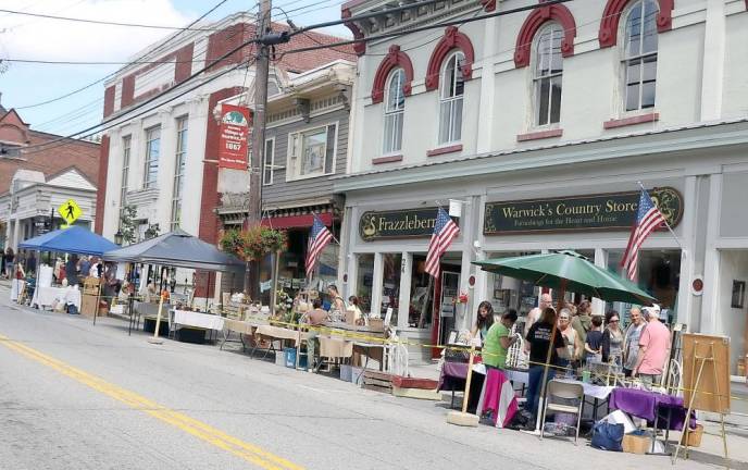 Vendors along Main Street.