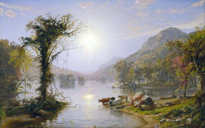 Jasper Cropsey in Warwick Jasper Cropsey's "Autumn on Greenwood Lake," painted in 1865.