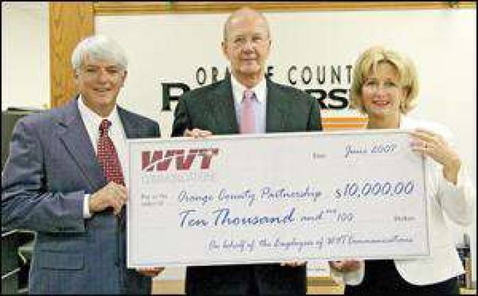 WVT provides $10,000 to county's economic development agency WVT provides $10,000 to county's economic development agency