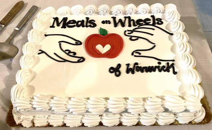 Meals on Wheels of Warwick cake donated by ShopRite.