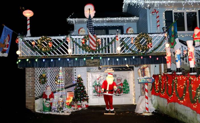 Tis the season of lights A favorite attraction is the animated and singing mechanical Santa.