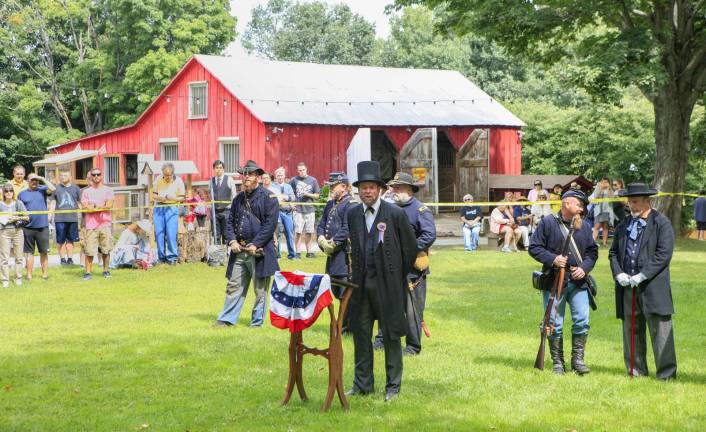 Museum Village to host 42nd anniversary Civil War Re-enactment "Four score and seven years ago our fathers brought forth on this continent a new nation, conceived in liberty, and dedicated to the proposition that all men are created equal." So proclaimed President Abraham Lincoln on Nov. 19, 1863.