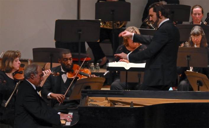 Greater Newburgh Symphony performs June 22 Provided photos The Greater Newburgh Symphony Orchestra will present “The Traveler & The Titan” on Saturday, June 22, at 7:30 p.m. at Aquinas Hall on the Mount Saint Mary College campus in Newburgh.