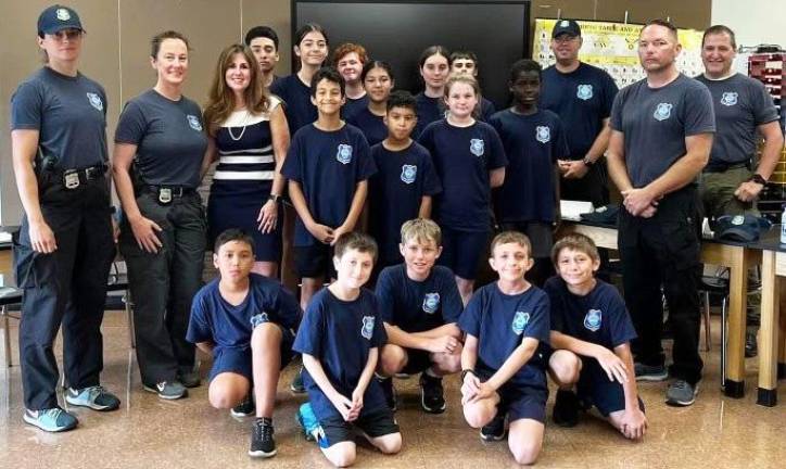 The Town of Warwick Police Department’s Junior Police Academy graduated its latest class of students on July 20. Provided photo.