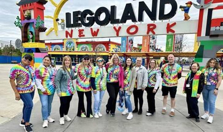 Goshen. Families with special needs celebrated at LEGOLAND New York The Orange County Department of Health was on hand at the event. Photo provided.