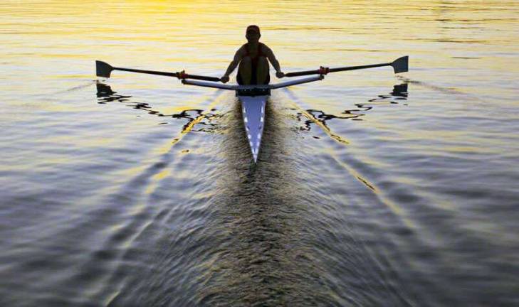 Learn to row with the East Arm Rowing Club Photo illustration