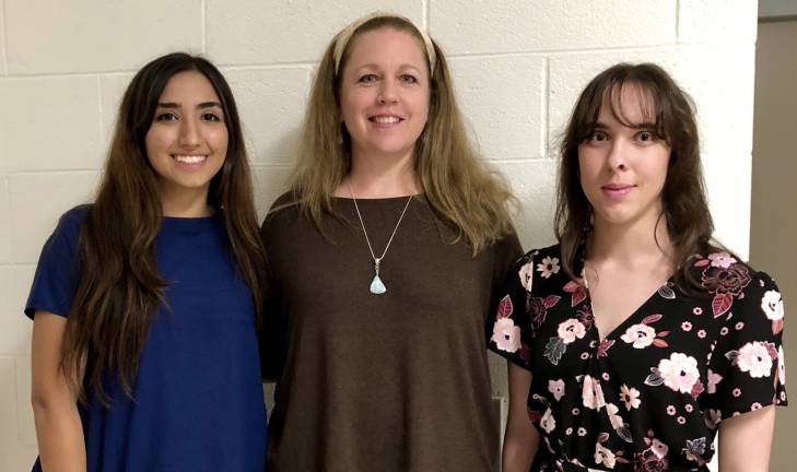 Pictured from left to right are: Black Dirt Scholar Ava Ghobadian, Sondra Hall, Black Dirt Scholarship founder and co-chair, and Black Dirt Scholar Sophia Citarella.