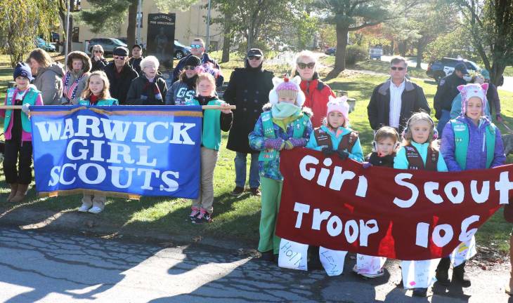 In spite of an unseasonably cold day and thanks to members of the Boy and Girl Scouts along with their junior components, scout leaders and parents, about 100 local citizens braved the just below freezing temperature to honor our veterans.