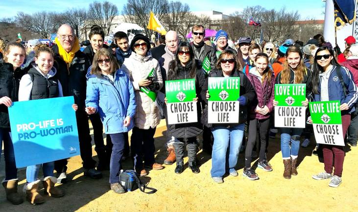 St. Stephen's parishioners join 2018 March for Life Provided photo St. Stephen's parishioners, led by Deacon Thomas MacDougal, (third from left), joined the 45th annual March for Life in Washington, D.C.