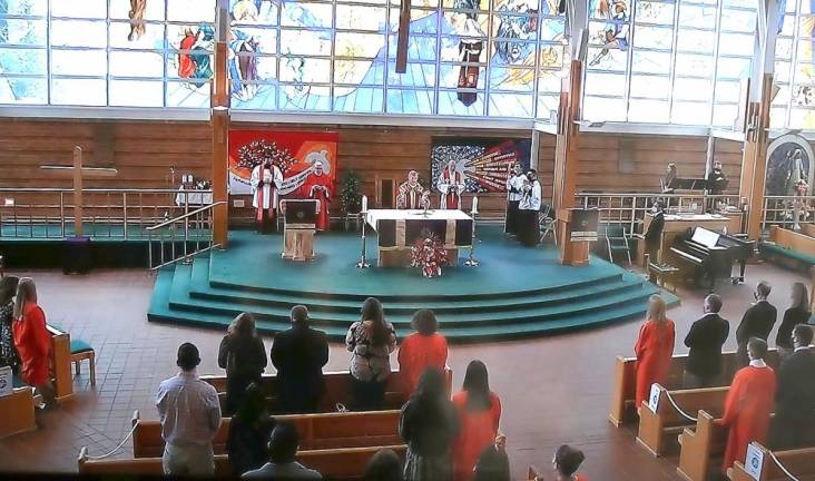 On Friday and Saturday, Feb. 26 and 27, approximately 70 candidates, divided into smaller groups at three services, received the Sacrament of Confirmation at the Church of St. Stephen, the First Martyr.