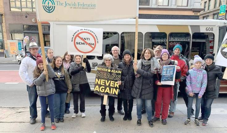 From Left to Right: Richard Fuchs, Eva Solomon, Perry Solomon, Mati Fuchs, Felice Solomon, Lorraine Wernow, Rochelle Marshall, Michael Schack, Stacey Rosmarin, Leslie Green, Rabbi Jacob Rosner, Ruth Pine, Lon Marin, Emma Sabat, Tammy Sabat