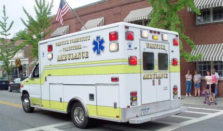 Warwick. Warwick Community Ambulance activity report for August 2021 Photo by Gregg D. Merksamer.