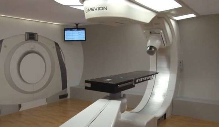 Cancer center coming to Goshen The Mevion small footprint proton therapy system (see informational video at http://bit.ly/1apX98i)
