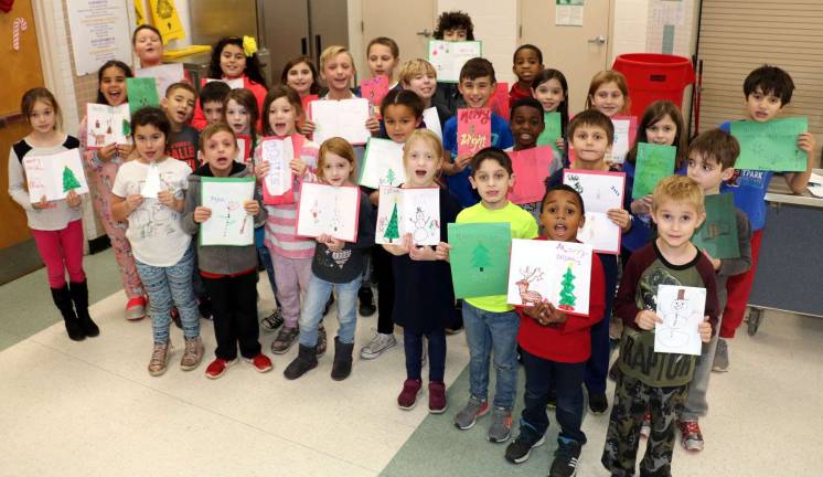 Warwick Park Avenue School children craft holiday greeting cards for patients Provided photos The Park Avenue Kids proudly display their decorated Christmas and holiday cards in the hope of livening up patients’ rooms at St. Anthony Community Hospital.