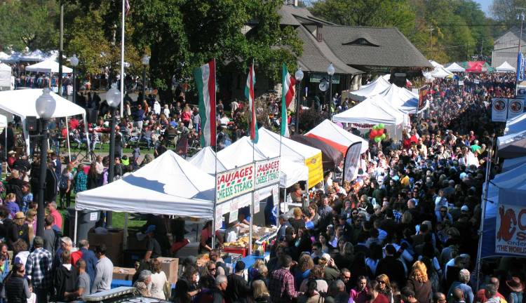 The record crowds at Applefest 2014 also raised a record amount of money for its two co-sponsors: $87,300.