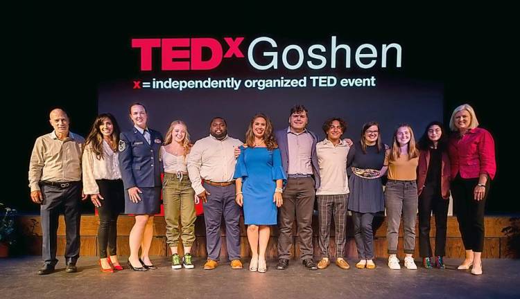 From left, Dominick Igneri, Sandra Carretero-Fuentes, Msgt. Sara Pastorello, Areyanna McCarthy, Fred Miles, Jill Gurda, Jason Orzell, Andrew Rampulla, Megan Kincaid Kramer, Ashlyn Crasa, Ysabella Paneto, Regina Clark.