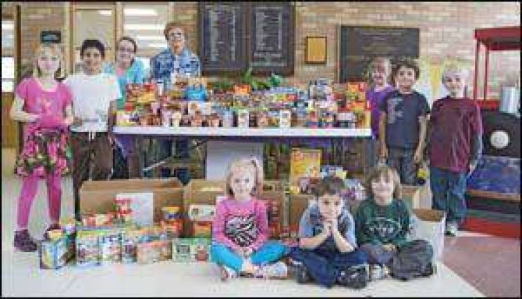 Sanfordville Students hold food drive Sanfordville Students hold food drive