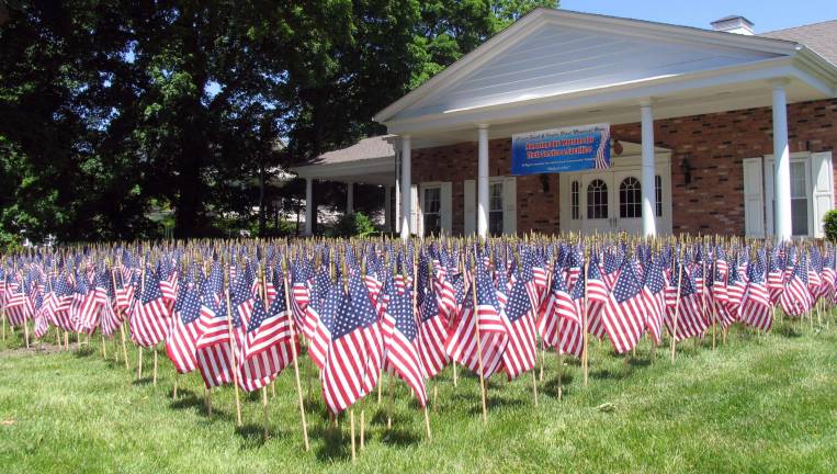 A sea of flags A sea of flags