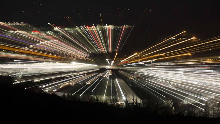 Straus publications recognized for journalism and advertising excellence Photographer Robert G. Breese took this image of Woodbury Common Premium Outlets from the Route 6 overlook above Central Valley one evening last November. The effect was created with a ten-second exposure while zooming the lens. The photograph took second place in the art photography category of the New York Press AssociationþÄôs Better Newspaper Contest.