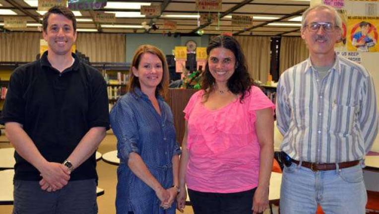 Shannon Hockswender replaces Paul Caskey on school board Photo by Abby Wolf Newly elected and appointed members of the Warwick Valley School Board are, from left to right: Keith Parsons, Shannon Hockswender, Eilleen Gagliano and Robert Howe. Parsons, Gagliano and Howe were elected Tuesday to three-year terms on the school board. Hockswender, the next highest vote-getter, was appointed to serve out Paul Caskeyís term on the board until the next regular school district election in May 2014.