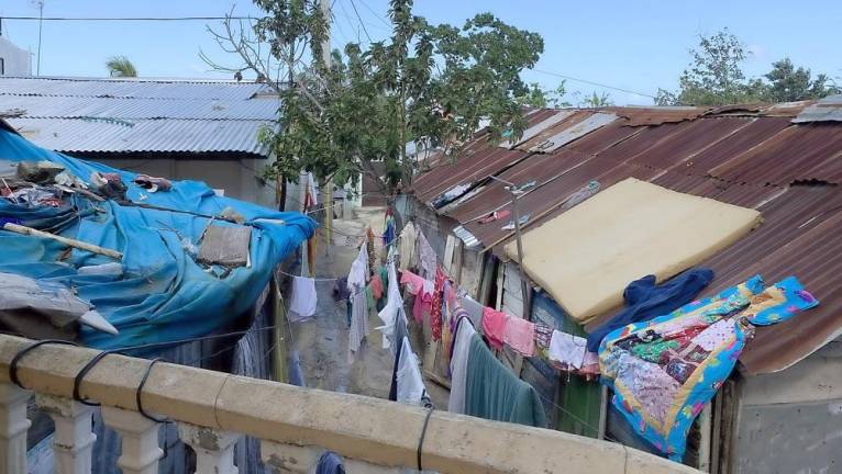 This washing day in a small community in the Dominican Republic.
