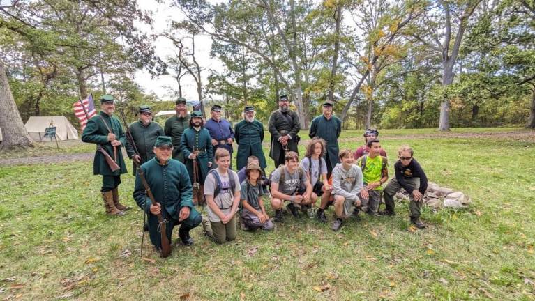 Troop 45 took a trip to Gettysburg to learn about history.