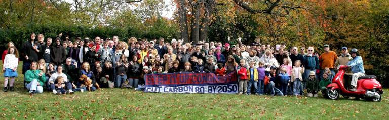 More than just faces in the crowd Provided photo Warwick resident Patrick Gallagher is hopeful this upcoming event at Doc Fry will mirror the one held in 2007 that ended with 125 people in an historic photo of Warwick residents coming out to show that they were aware of climate change and the impact of carbon emissions on climate and weather.