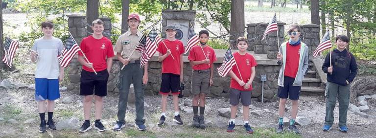 From left to right are: TImothy Raines, Andrew Finnerty, Jackson Frommeyer, Dylan Svec, Zach Curran, Aidan Harvey, Tommy Maiorana and Holden Frommeyer. Photos by Soney Frommeyer.