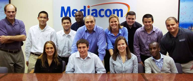 Three Warwick students complete Mediacom summer intern program Provided photo Eleven area students successfully completed Mediacom Communications Corporationís 2012 summer internship program. Pictured from left to right, beginning in the front row, are: Noelle Shalian of Salisbury Mills, Mount Saint Mary College; Patrick Rolla of Warwick, SUNY Cortland; Jessica Potash of Warwick, Castleton State College; and Daniel Whilby of the Bronx, Marist College. Pictured in the second row are: Mark Stephan, Mediacomís executive vice president and chief financial officer; Michael Chin of Fishkill, Bentley University; Zachary Colbert of Peekskill, Marist College; Eric Marion of Newburgh, Mount Saint Mary College; Rocco Commisso, Mediacomís chairman and CEO; Julie Curd of Westtown, Siena College; James Owens of Montgomery, Mount Saint Mary College; Samuel Schenkman of Warwick, University of Delaware; and John Weinand of Kinnelon, N.J., Rochester Institute of Technology.
