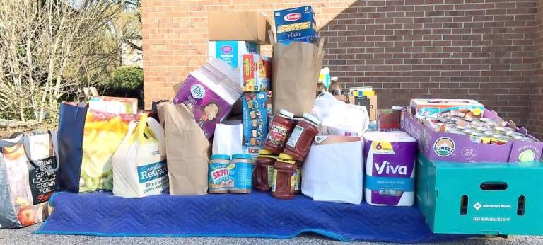On Monday, May 4, more than 40 cars, with more than 100 bags of food pulled up in the school parking lot to drop off items varying from dish soap, to mac &amp; cheese and even Twinkies.