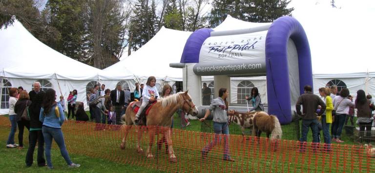 So tasty This yearþÄôs event also featured additional outdoor family style entertainment including a petting zoo, pony rides and a batting practice cage.