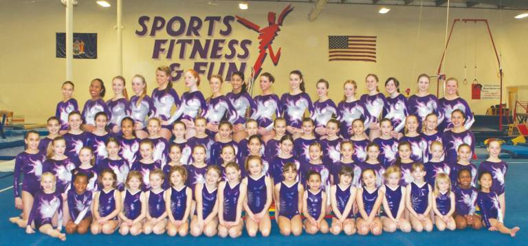 More than 70 Sports Fitness and Fun gymnasts, representing competitive teams in USA Gymnastics League and U.S. Association of Independent Gymnastics Clubs League, successfully competed in numerous state, regional and national championships this past season.