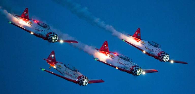 10th anniversary Greenwood Lake Air Show set for June 8-10 Airplanes perform during a nighttime show.