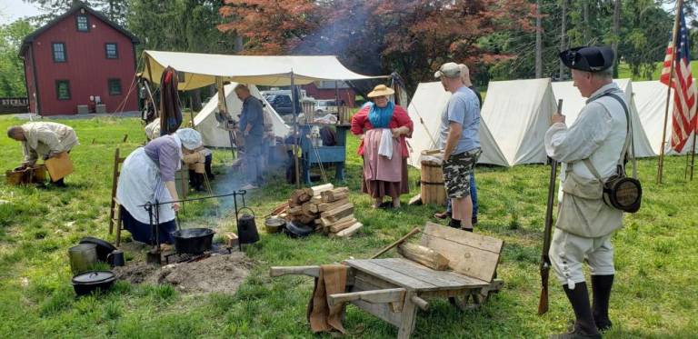 Gen. John Hathorn Historic Site: 5th New York Regiment members at Founders’ Day 2019. Credit: Friends of Hathorn.