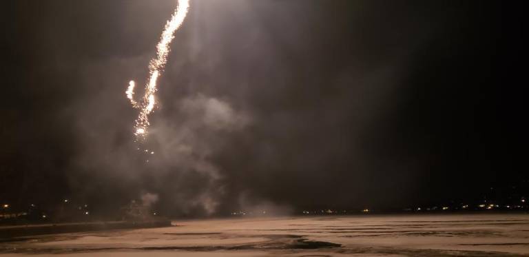 Fireworks at the Greenwood Lake Winter Carnival