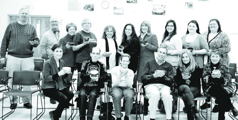 Local couple to be honored by OC Human Rights Commission The Empty Bowls 2013 planning committee and community representatives are, beginning in the front row from left to right: Louise Hutchison, Glenn P. Dickes, Susan D. Dickes, John Metzger, Suzanne Rupp and Deb Holton-Smith. In the back row, from the left, are: Jay Rowland, Dr. Ray Bryant, Shirley Puett, Mary Schweitzer, Deb Bernstein, Sharon Galbraith, Lois Radon, Gianna Rotondo, Victoria Garloch and Carrie Garloch.