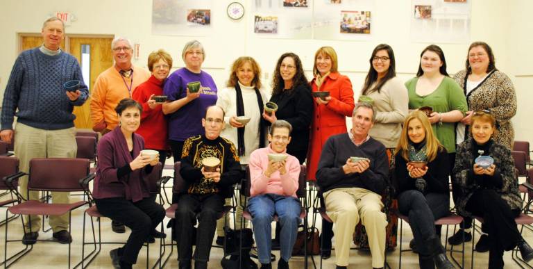 Empty Bowls The Empty Bowls 2013 planning committee and community representatives are, beginning in the front row from left to right: Louise Hutchison, Glenn P. Dickes, Susan D. Dickes, John Metzger, Suzanne Rupp and Deb Holton-Smith. In the back row, from the left, are: Jay Rowland, Dr. Ray Bryant, Shirley Puett, Mary Schweitzer, Deb Bernstein, Sharon Galbraith, Lois Radon, Gianna Rotondo, Victoria Garloch and Carrie Garloch.