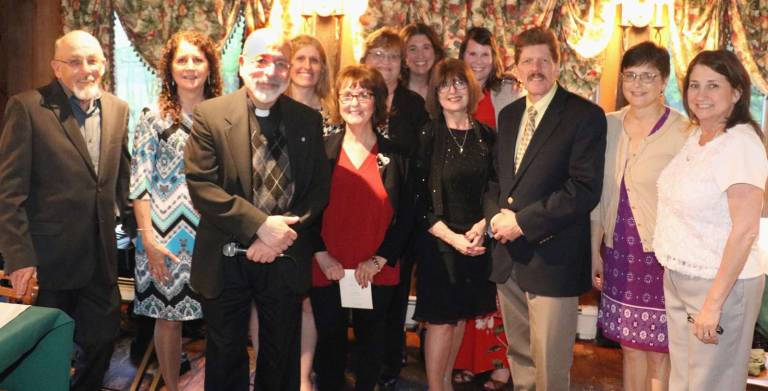 St. Stephen’s Educational Trust hosts 22nd annual cocktail party. Photos by Roger Gavan The St. Stephen's Educational Trust Board of Directors, from left, Peter DeMarmels, AnnMarie Moore, Fr. Jack Arlotta, Bethany Negersmith, Terry Gavan, Lydia van Duynhoven, Tracy Gregoire, Miriam Muse, Casey Yazdani, Jim Scharfenberger, Mary Juliano and Theresa McGill. Not present for the photograph: Marie DeMarmels and Ann Vogel.