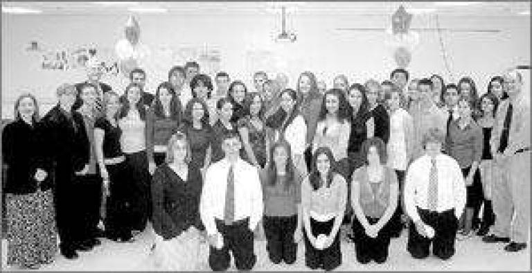 National Honor Society inductees at Tuxedo National Honor Society inductees at Tuxedo