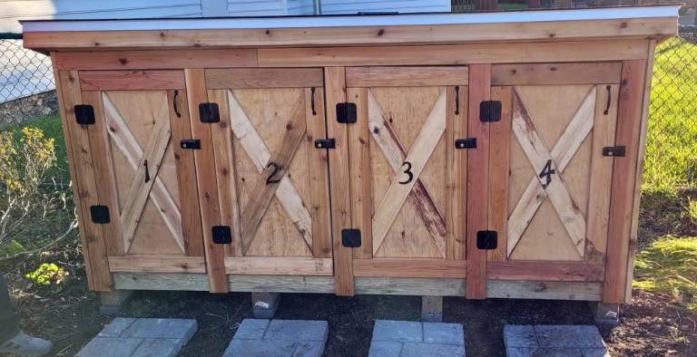 The purpose of the Appalachian Trail backpack lockers at the Greenwood Lake Library is to provide a safe, secure place for thru-hikers to store their belongings while using the library and community resources. Photos provided by Aimee Morrow/GWL Public Library.