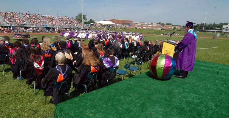 The Warwick Valley Class of 2013 Salutatorian Samuel Sander-Effron.