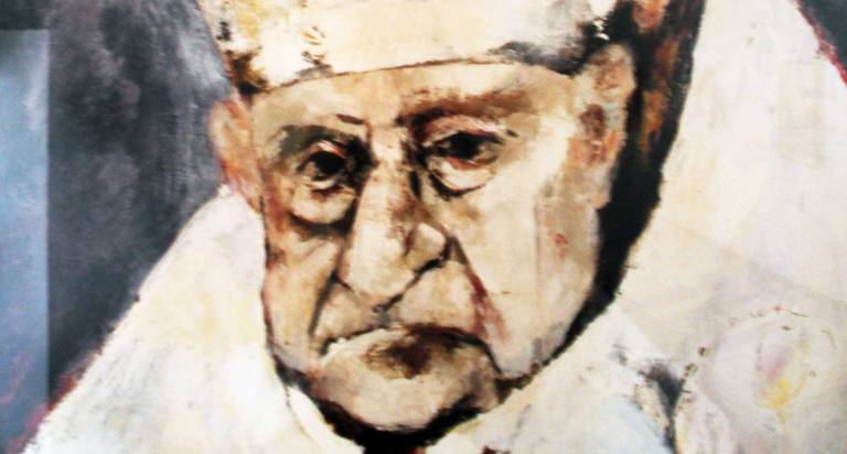 Inspiration This is Frederick Franck's painting of Pope John XXIII. An exhibit of Franck's drawings commemorating the 50th anniversary of the Vatican II, convened by Pope John XXIII in 1962, and will be on view at Pacem in Terris through October.