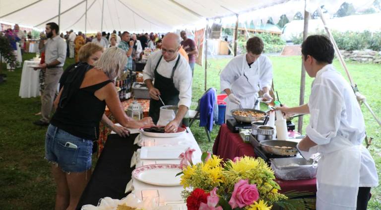Chamber of Commerce holds 24th annual Taste of Warwick Photos by Roger Gavan There was a light rain on Monday evening, September 17 but nevertheless, with over 280 tickets sold and more than 20 last minute walk-ins, it was a record turnout for the 24th annual Taste of Warwick.