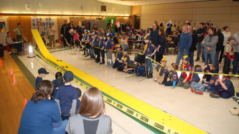 Cub Scout Pack 121 hosts Pinewood Derby Cub Scout Pack 121 hosts Pinewood Derby