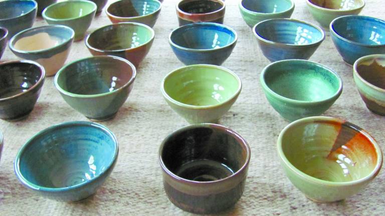'Empty Bowls' fundraiser shines a light on hunger Bowls are created by local potters and can be bought to benefit the Empty Bowls charities.