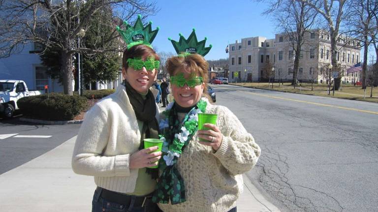 Celebrating St. Patrick's Day Sharon Frey of Goshen, N.Y. "Irish Friends. Every year we celebrate by hosting a tailgate party during the parade in Goshen. We love to share the love of our heritage."