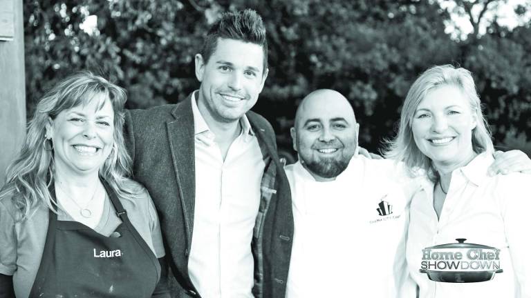 Warwick local to bake off on TV Photo, Live Well Network Vreeland poses with the host (Chef Ryan Scott) and judges Duff Goldman (Ace of Cakes) and Margo True (Food Editor of Sunset Magazine).
