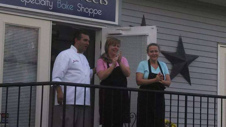 TLC’S 'Bakery Boss' comes to town Buddy Valastro, star of TLC's "Bakery Boss," featured Laura's Sweets of Sugar Loaf in his new show. He is shown here with owners Laura Vreeland and Maria Malara. It will be aired on Monday, Jan. 27.