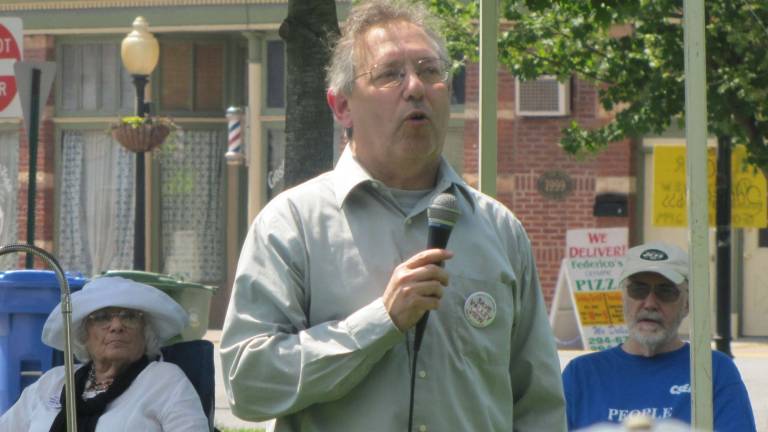 Court nullifies Valley View transfer Attorney Michael Sussman speaks at a recent pro-Valley View rally in Goshen (Photo by Edie Johnson)