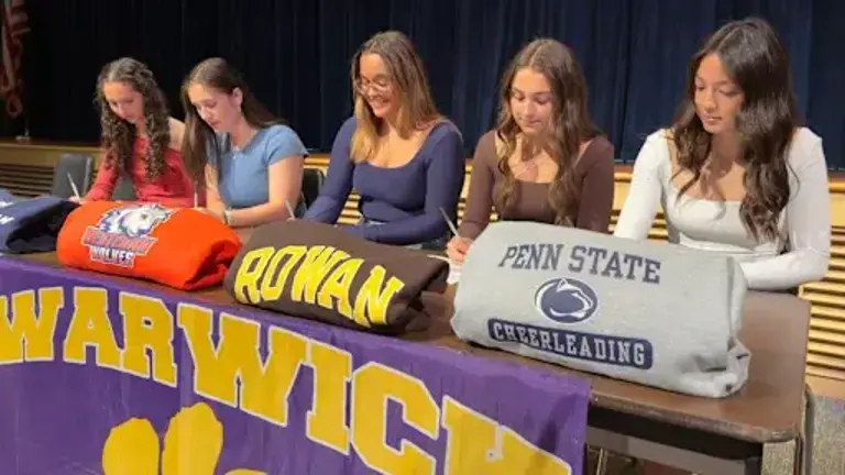 WVHS seniors sign letters of intent Warwick athletes sign sports letters of intent for Fall 2025.